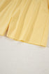 Casual Button Collar Drop Shoulder Pullover Coordinated Short Sets