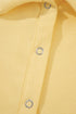 Casual Button Collar Drop Shoulder Pullover Coordinated Short Sets