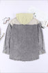 Casual Button Down Hooded Corduroy Shirt Jacket
