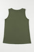 Casual Button Front Pocket V Neck Henley Tank
