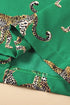 Casual Cheetah Print Short Sleeve Pant Sleepwear Set
