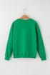 Casual Chenille Letter Embroidered Cotton Blend Pullover Sweatshirt