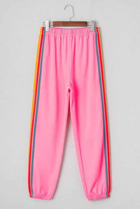 Casual Comfort Applique Detail High Waist Sweatpants