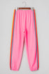 Casual Comfort Applique Detail High Waist Sweatpants