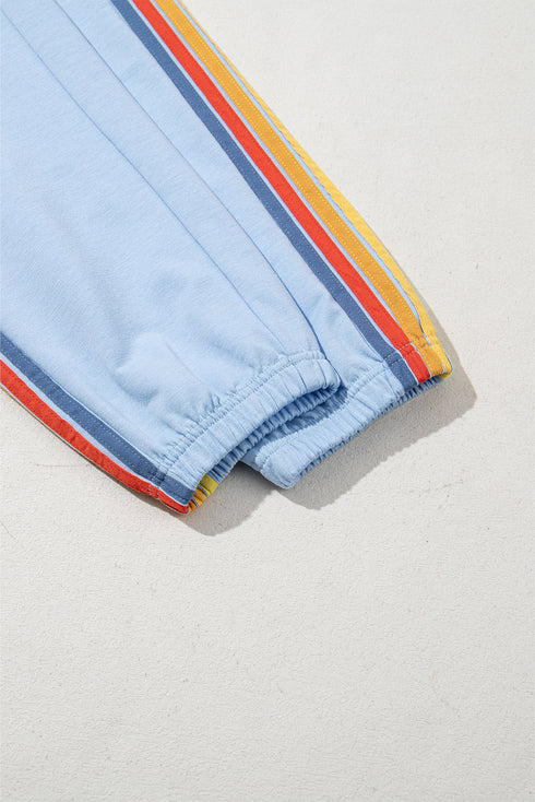 Casual Comfort Applique Detail High Waist Sweatpants