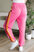 Casual Comfort Applique Detail High Waist Sweatpants