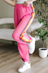 Casual Comfort Applique Detail High Waist Sweatpants