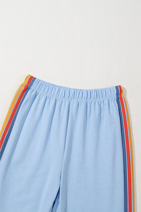 Casual Comfort Applique Detail High Waist Sweatpants