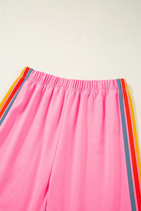 Casual Comfort Applique Detail High Waist Sweatpants