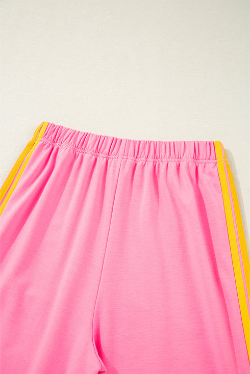 Casual Comfort Applique Detail High Waist Sweatpants