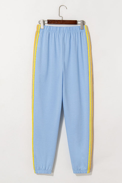Casual Comfort Applique Detail High Waist Sweatpants