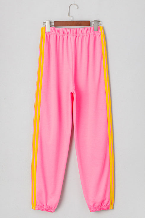 Casual Comfort Applique Detail High Waist Sweatpants