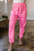 Casual Comfort Applique Detail High Waist Sweatpants