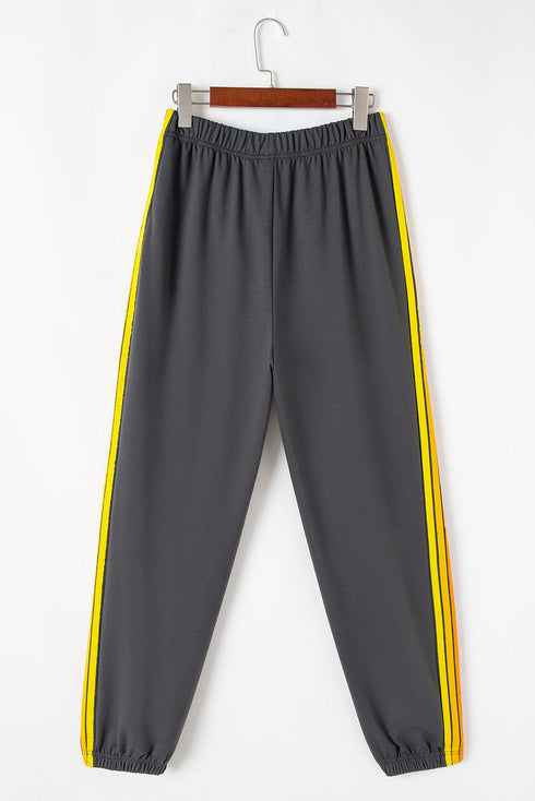 Casual Comfort Applique Detail High Waist Sweatpants