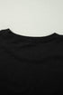 Casual Drop Shoulder Split Hem Pullover Sweatshirt