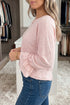 Casual Elegant Solid Ruffle Cuff Long Sleeve Top