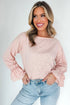 Casual Elegant Solid Ruffle Cuff Long Sleeve Top