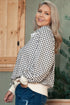 Casual Exclusive Patchwork Paneled Collared Pullover Sweatshirt