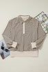Casual Exclusive Patchwork Paneled Collared Pullover Sweatshirt
