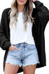 Casual Hollowed Knit Dolman Sleeve Cardigan