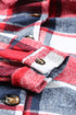 Casual Hooded Button Front Plaid Print Shacket