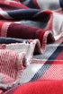 Casual Hooded Button Front Plaid Print Shacket