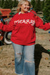 Casual Letter Print Graphic Pullover Knit Sweater
