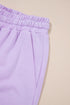 Casual Mineral Wash Drawstring Wide Leg Pant Set