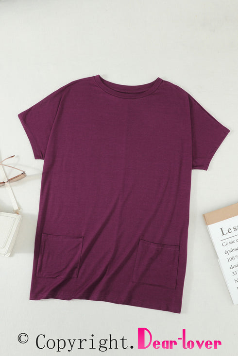 Casual Oversize T-Shirt With Pockets