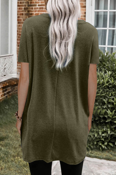 Casual Oversize T-Shirt With Pockets