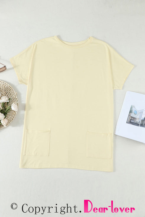 Casual Oversize T-Shirt With Pockets