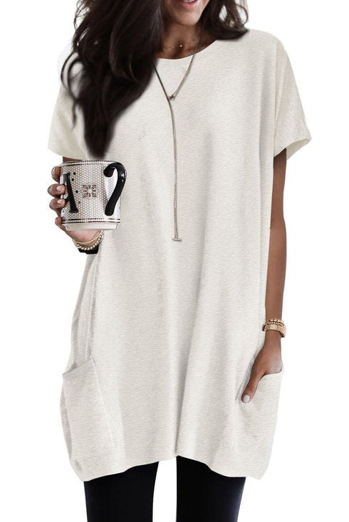 Casual Oversize T-Shirt With Pockets