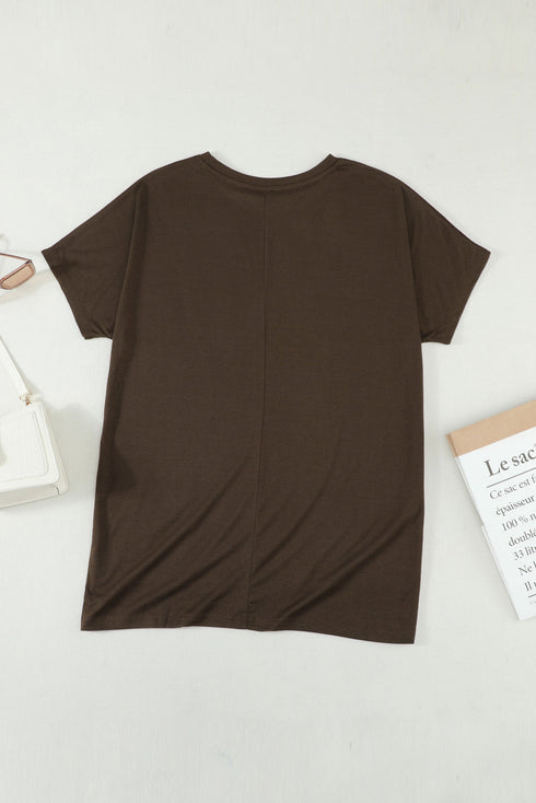 Casual Oversize T-Shirt With Pockets