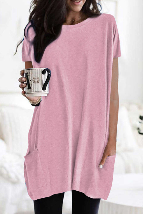 Casual Oversize T-Shirt With Pockets