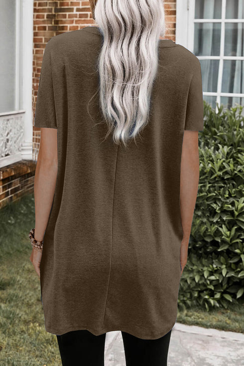 Casual Oversize T-Shirt With Pockets