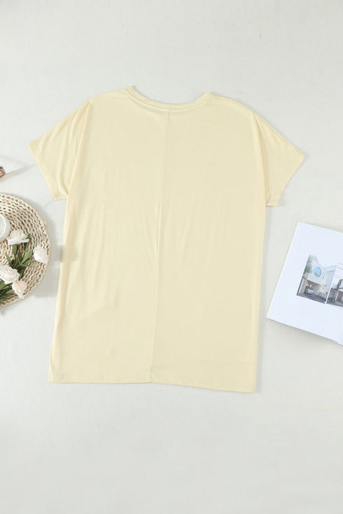 Casual Oversize T-Shirt With Pockets