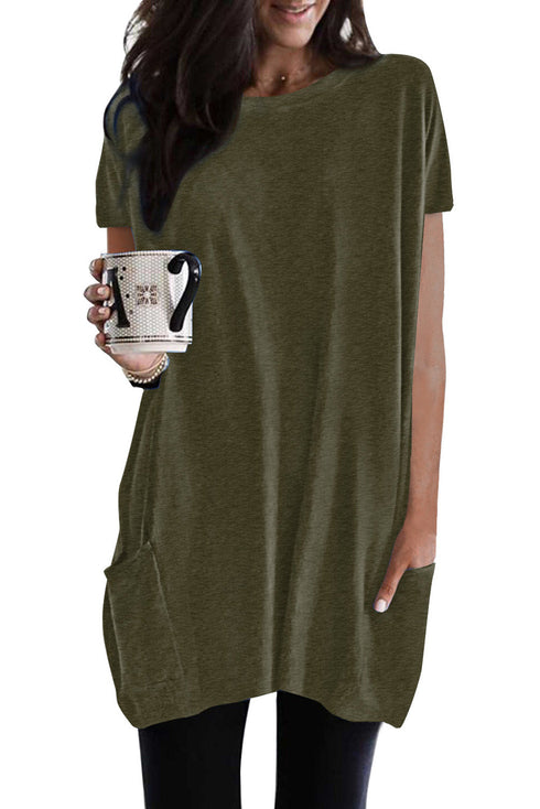 Casual Oversize T-Shirt With Pockets