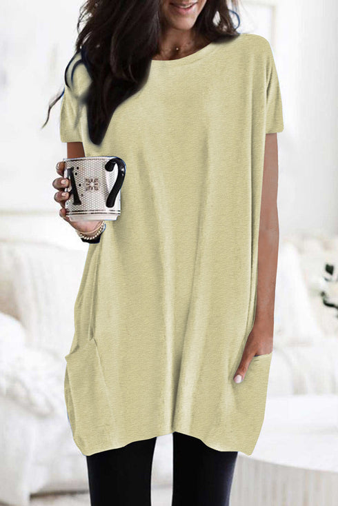 Casual Oversize T-Shirt With Pockets