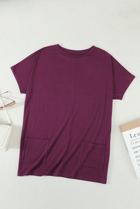 Casual Oversize T-Shirt With Pockets