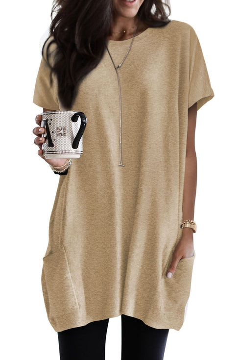 Casual Oversize T-Shirt With Pockets