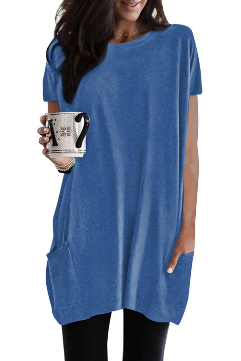Casual Oversize T-Shirt With Pockets