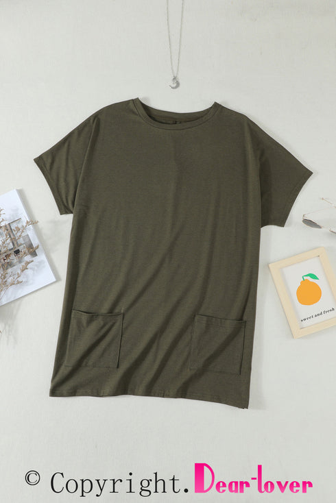 Casual Oversize T-Shirt With Pockets