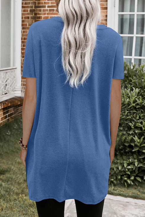 Casual Oversize T-Shirt With Pockets