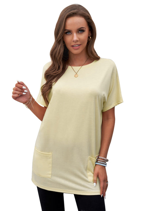 Casual Oversize T-Shirt With Pockets