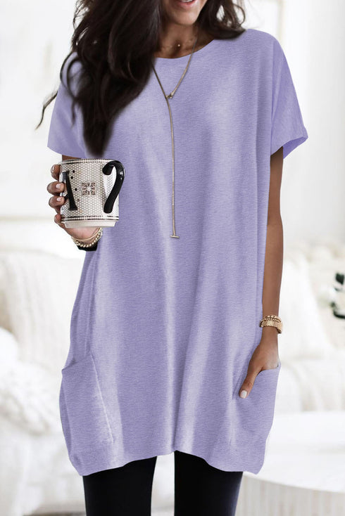 Casual Oversize T-Shirt With Pockets