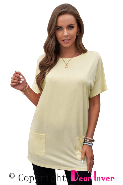 Casual Oversize T-Shirt With Pockets