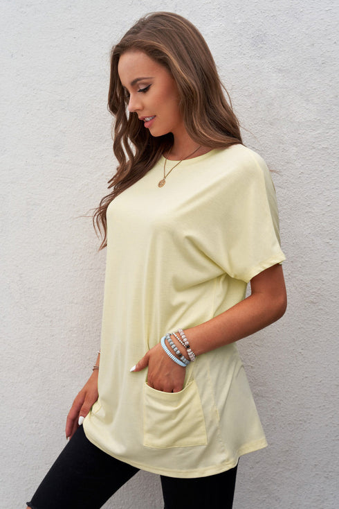 Casual Oversize T-Shirt With Pockets