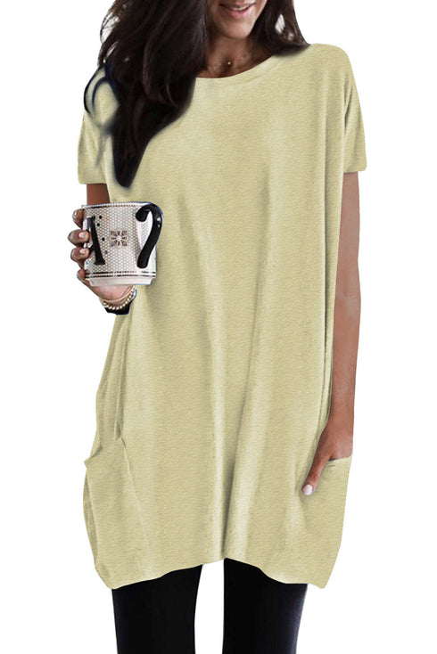 Casual Oversize T-Shirt With Pockets