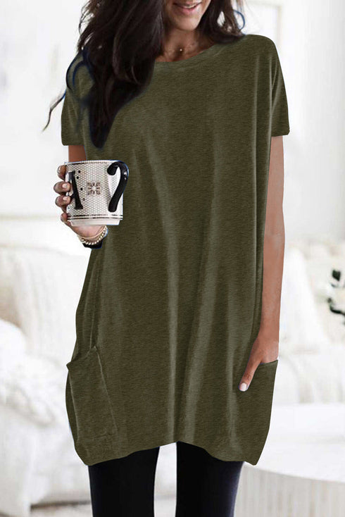 Casual Oversize T-Shirt With Pockets