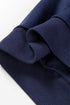 Casual Piping Zipped Pullover Wide Leg Pant Set